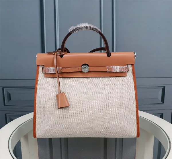 Hermès Herbag Canvas Top Handle Bag image 1