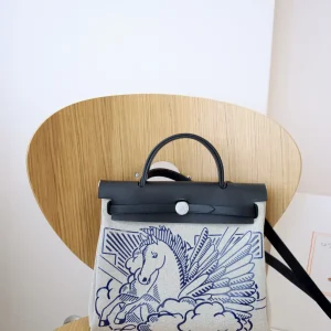 Hermès Herbag 31 Pegasus Print Top Handle Bag image 1