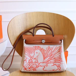Hermès Herbag 31 Pegasus Print Top Handle Bag image 1