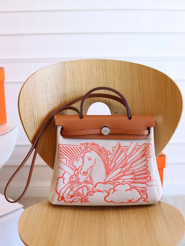 Hermès Herbag 31 Pegasus Print Top Handle Bag image 1