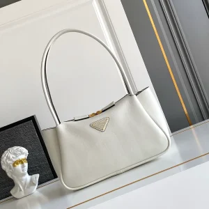 Prada White Leather Shoulder Bag image 1