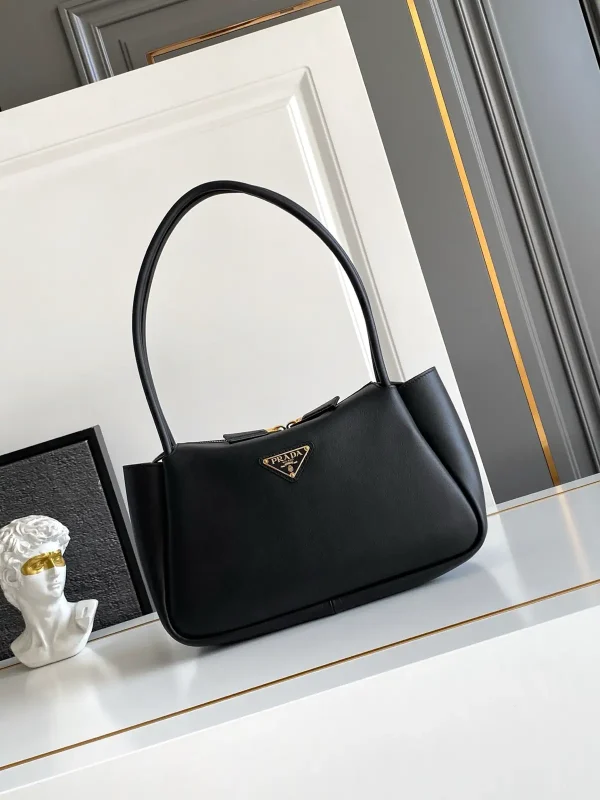 Prada Black Leather Shoulder Bag image 1