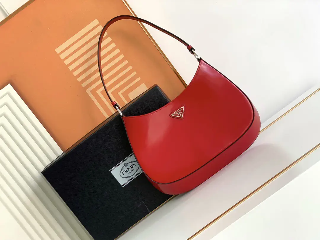 Prada Red Hobo Shoulder Bag image 1