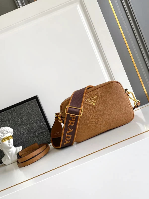 Prada Caramel Leather Crossbody Bag with Interchangeable Straps image 1
