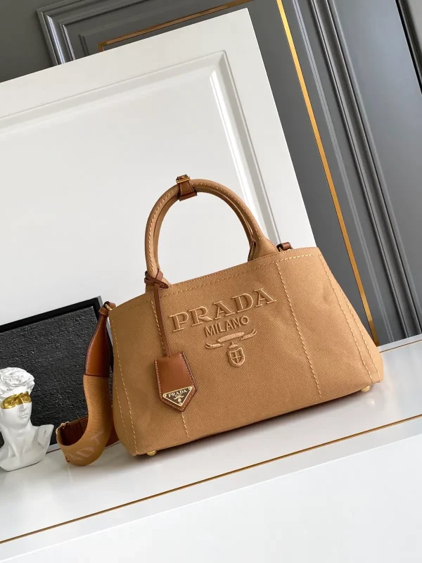 Prada Canvas Top Handle Bag image 1