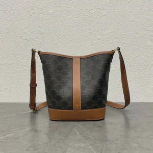 CELINE Triomphe Folco Monogram Bucket Bag image 1