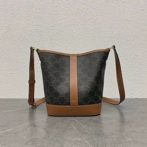 CELINE Triomphe Folco Monogram Bucket Bag image 1