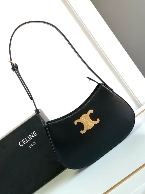 CELINE TILLY Medium Shiny Calfskin Shoulder Bag image 1