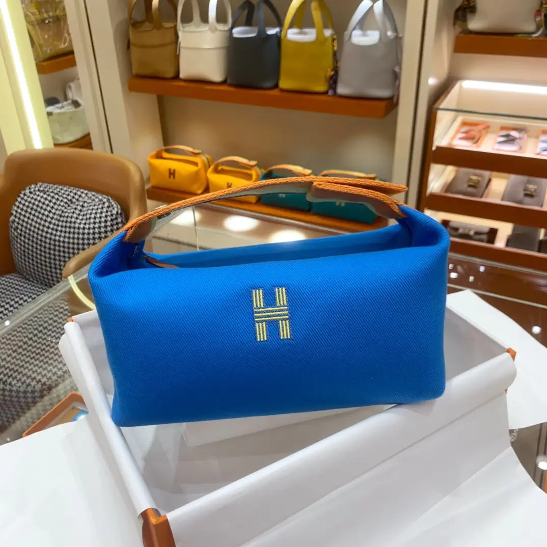 Hermès Canvas Cosmetic Bag image 1