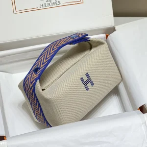 Hermès Canvas Toiletry Bag image 1
