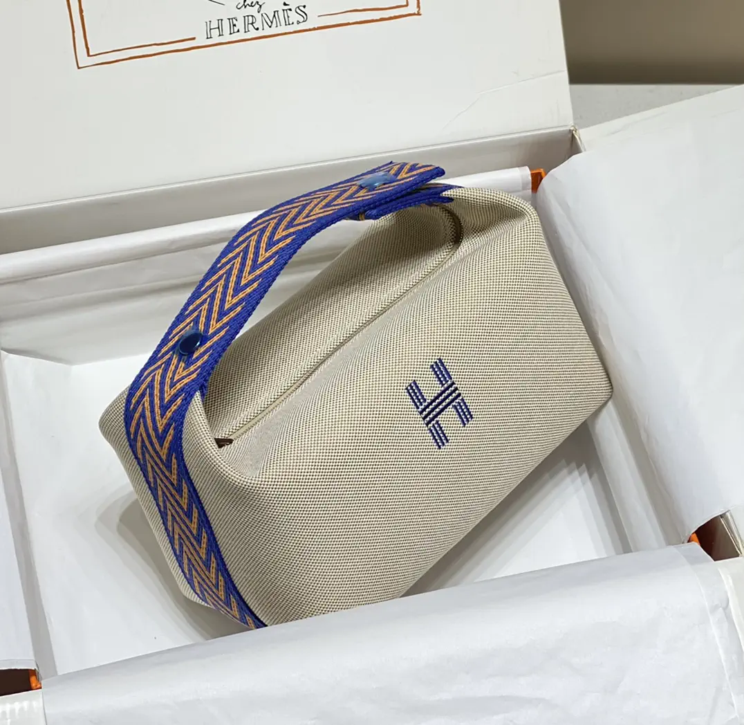 Hermès Canvas Toiletry Bag image 1