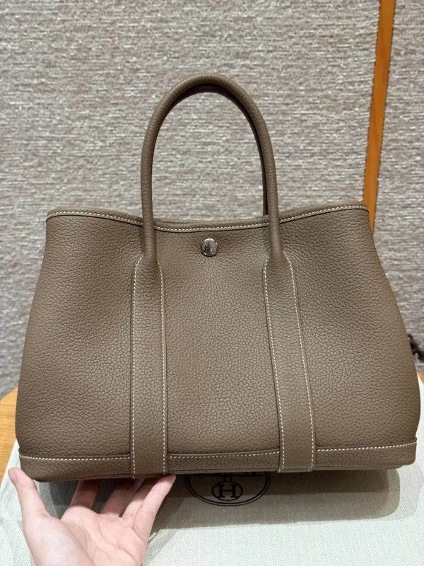 Hermès Etoupe Garden Party 30 Top Handle Bag image 1