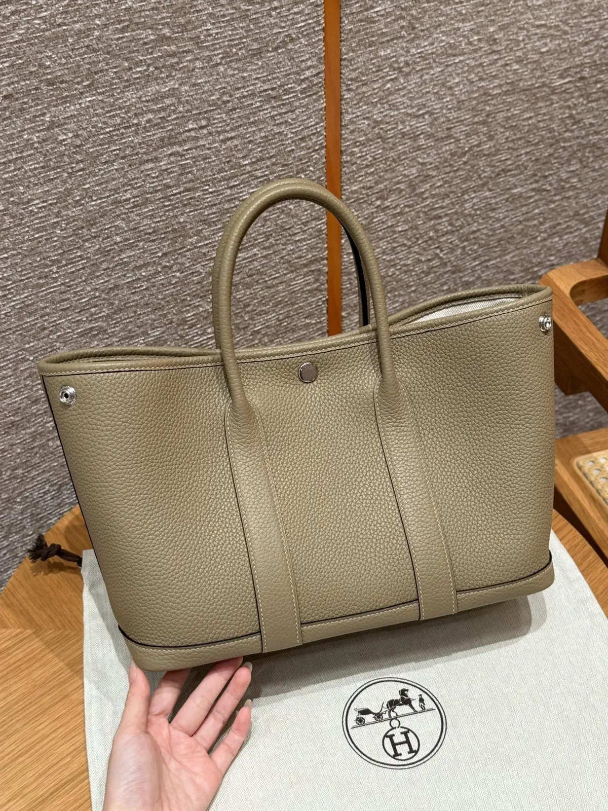 Hermès Beige Marfa Garden Party 30 Tote Bag image 1