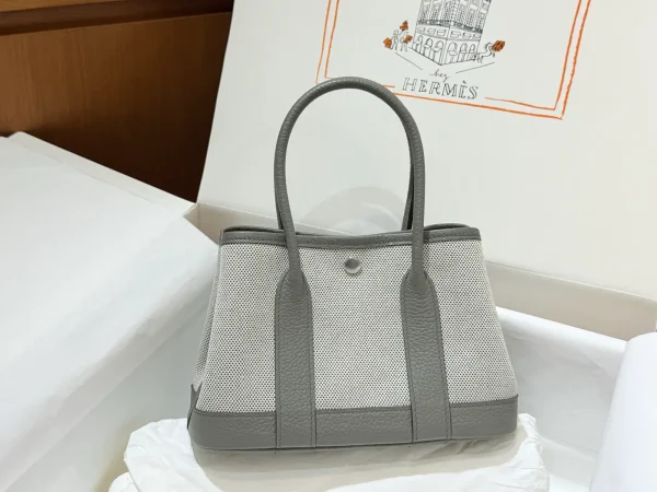 Hermès Grey Trim Mini Garden Party Tote Bag image 1