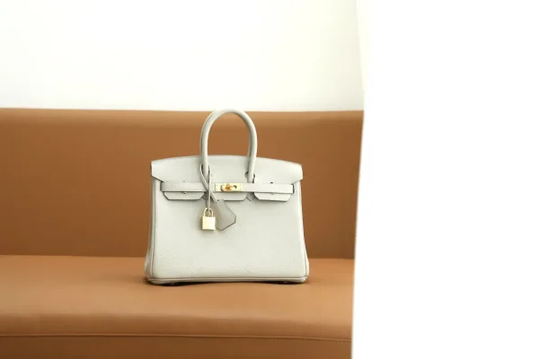 Hermès Light Gray Top Handle Bag image 1