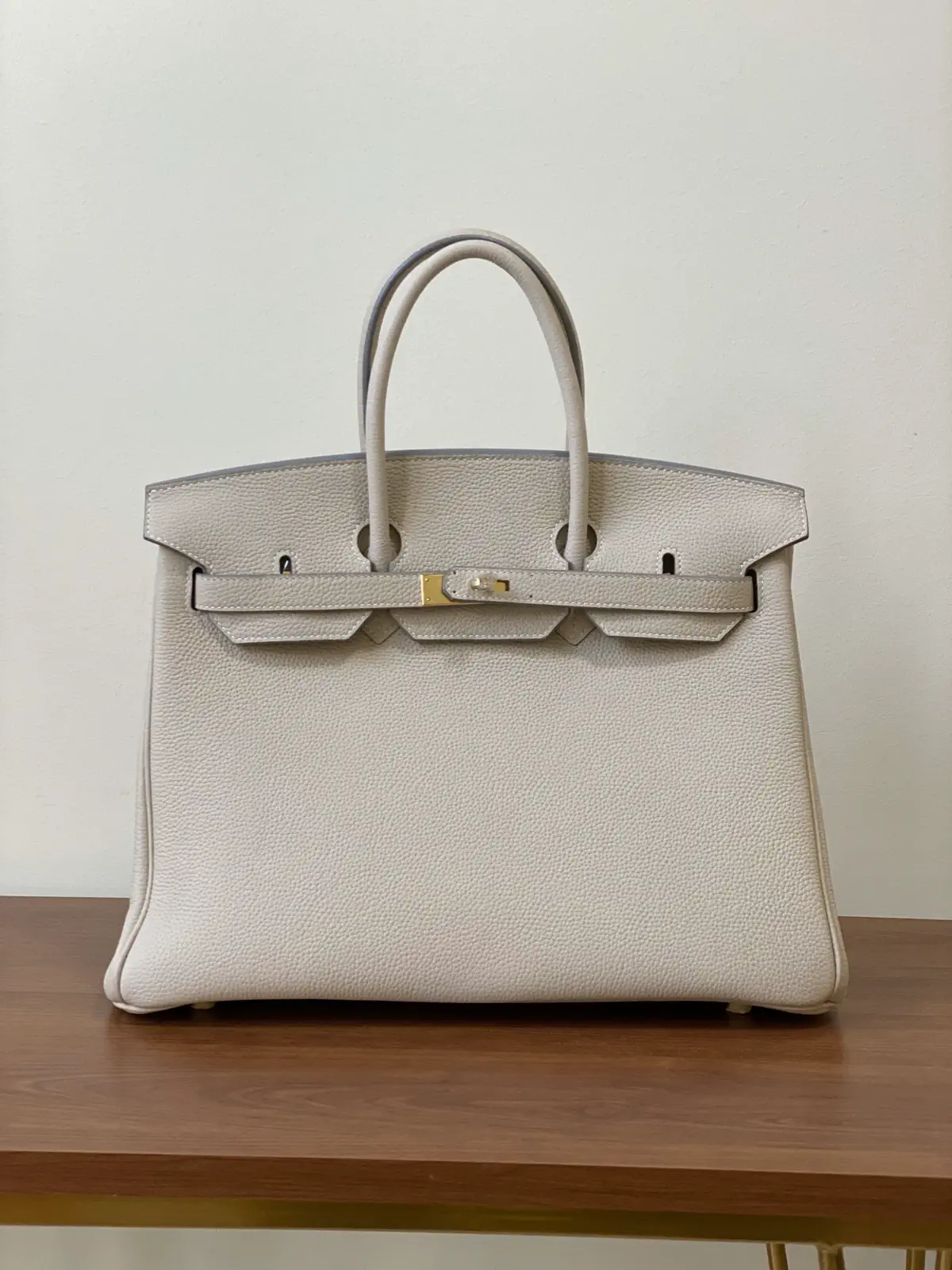 Hermès Light Beige Top Handle Bag image 1