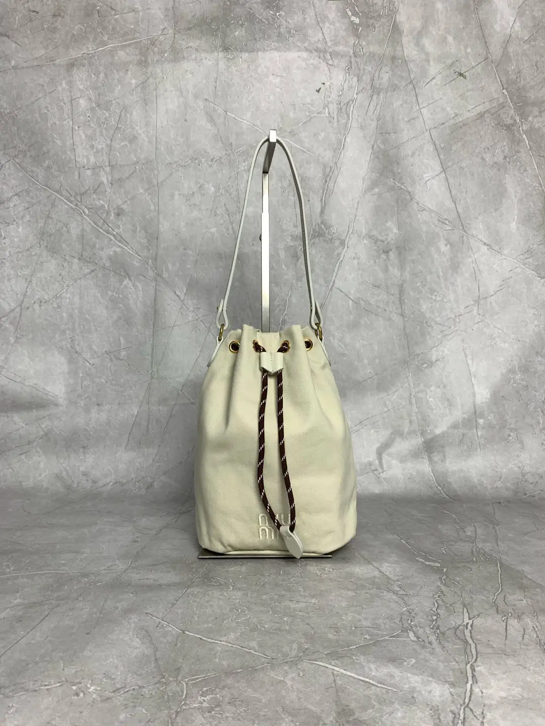 Miu Miu Canvas Bucket Bag image 1
