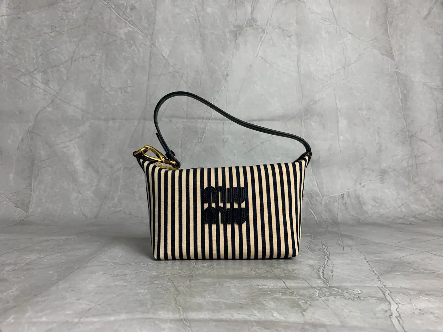 Miu Miu Striped Shoulder Bag image 1