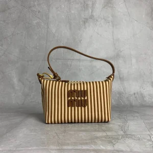 Miu Miu Striped Top Handle Bag image 1