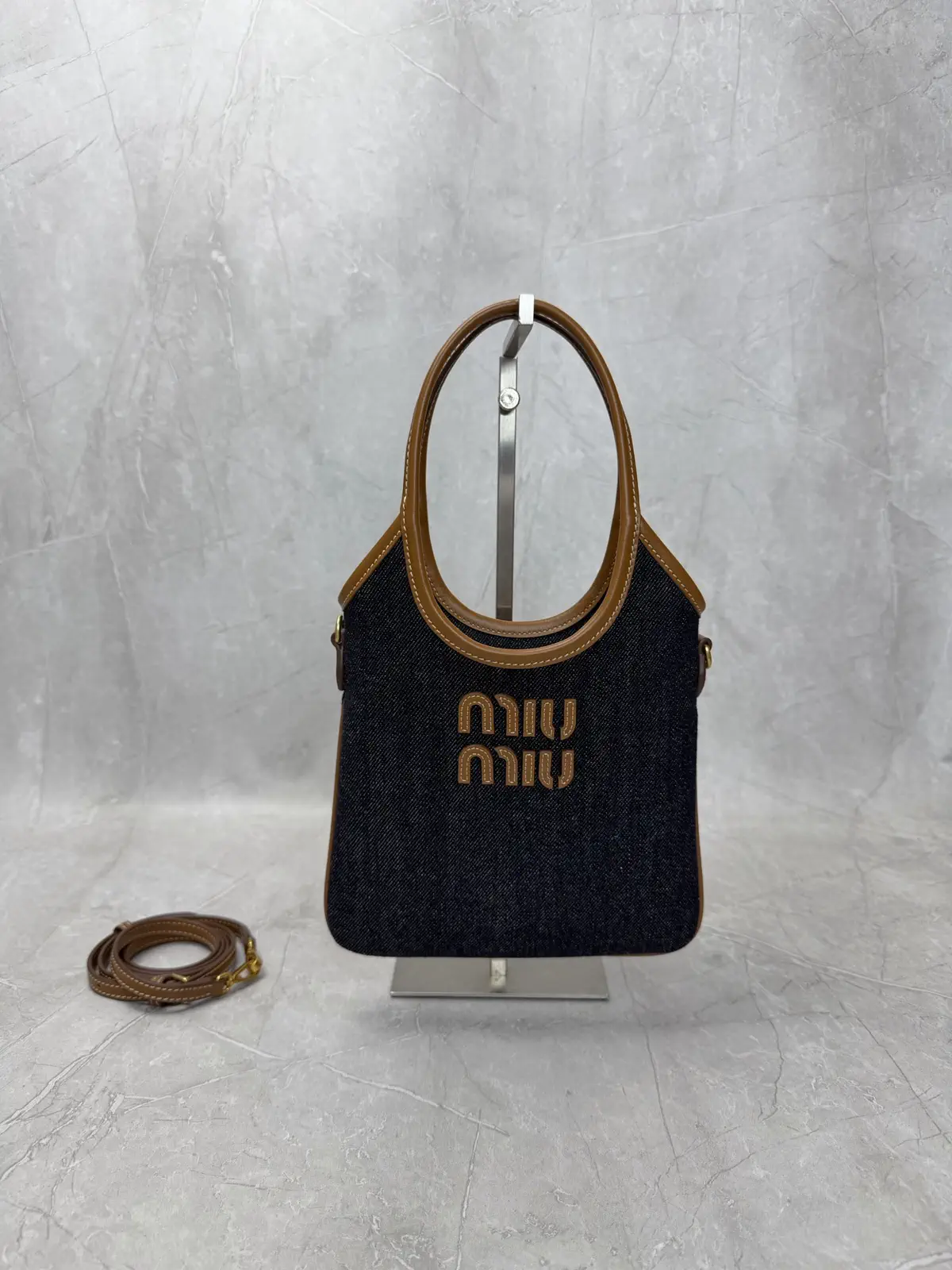 Miu Miu Denim Mini Tote Bag image 1