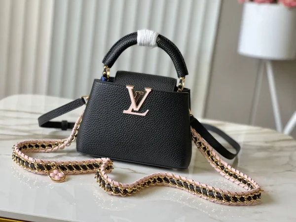 Louis Vuitton Capucines East-West Top Handle Bag with Braided Chain image 1