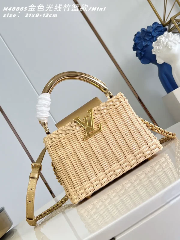 Louis Vuitton Capucines Mini Woven Top Handle Bag image 1
