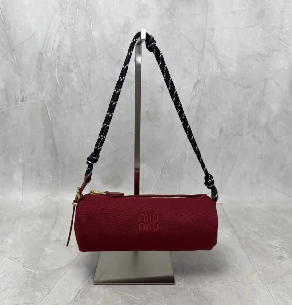 Miu Miu Canvas Cylinder Shoulder Bag image 1
