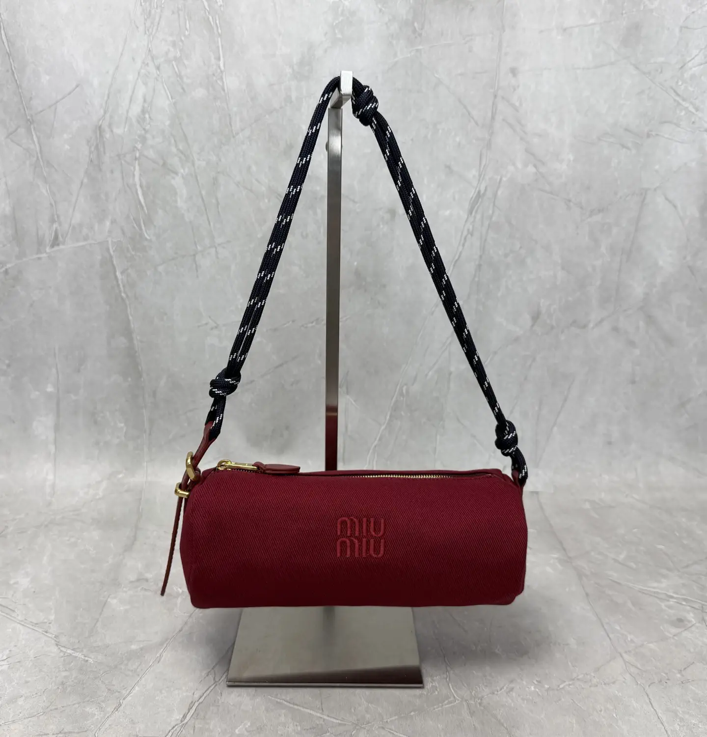 Miu Miu Canvas Cylinder Shoulder Bag image 1
