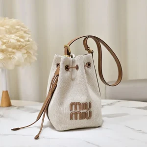 Miu Miu Canvas Bucket Bag image 1