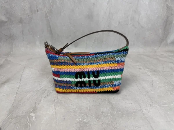Miu Miu Rainbow Woven Shoulder Bag image 1