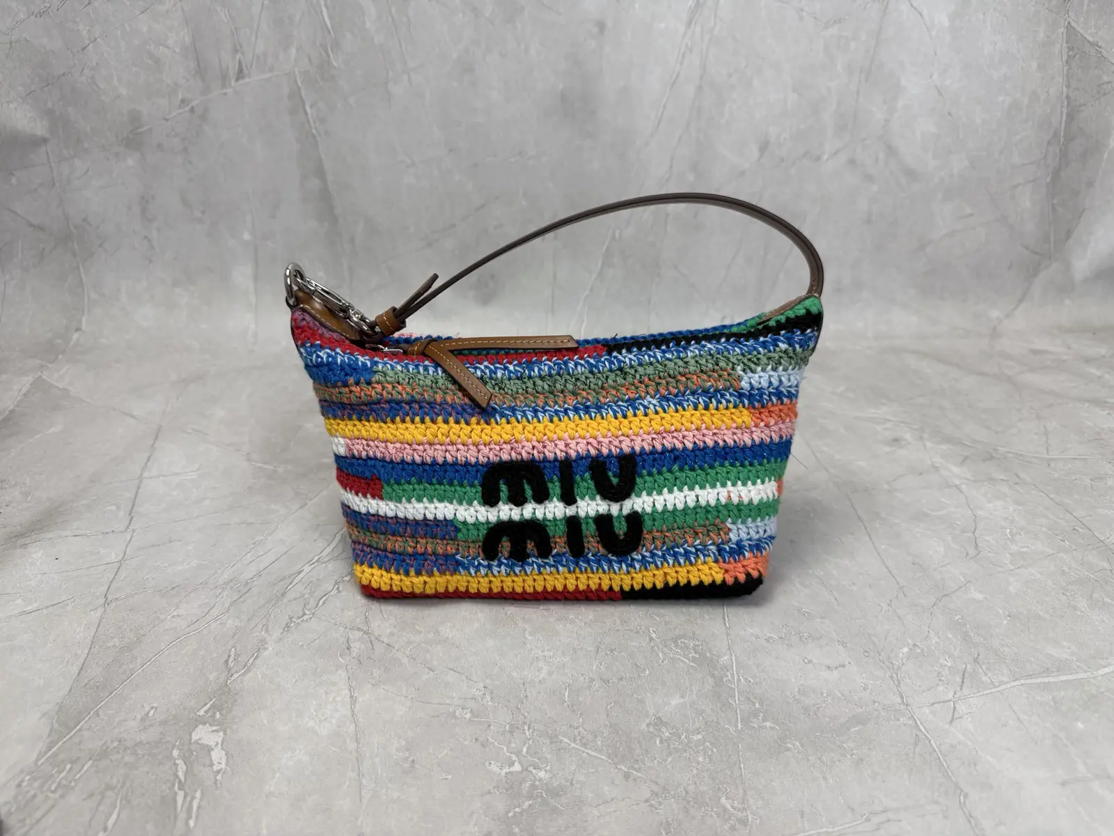 Miu Miu Rainbow Woven Shoulder Bag image 1