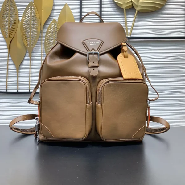 Louis Vuitton Brown Leather Montsouris Cargo Backpack image 1