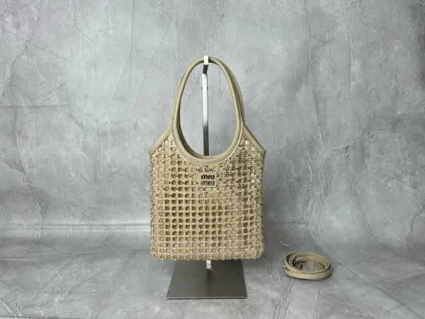 Miu Miu Crystal Geometric Pattern Top Handle Bag image 1