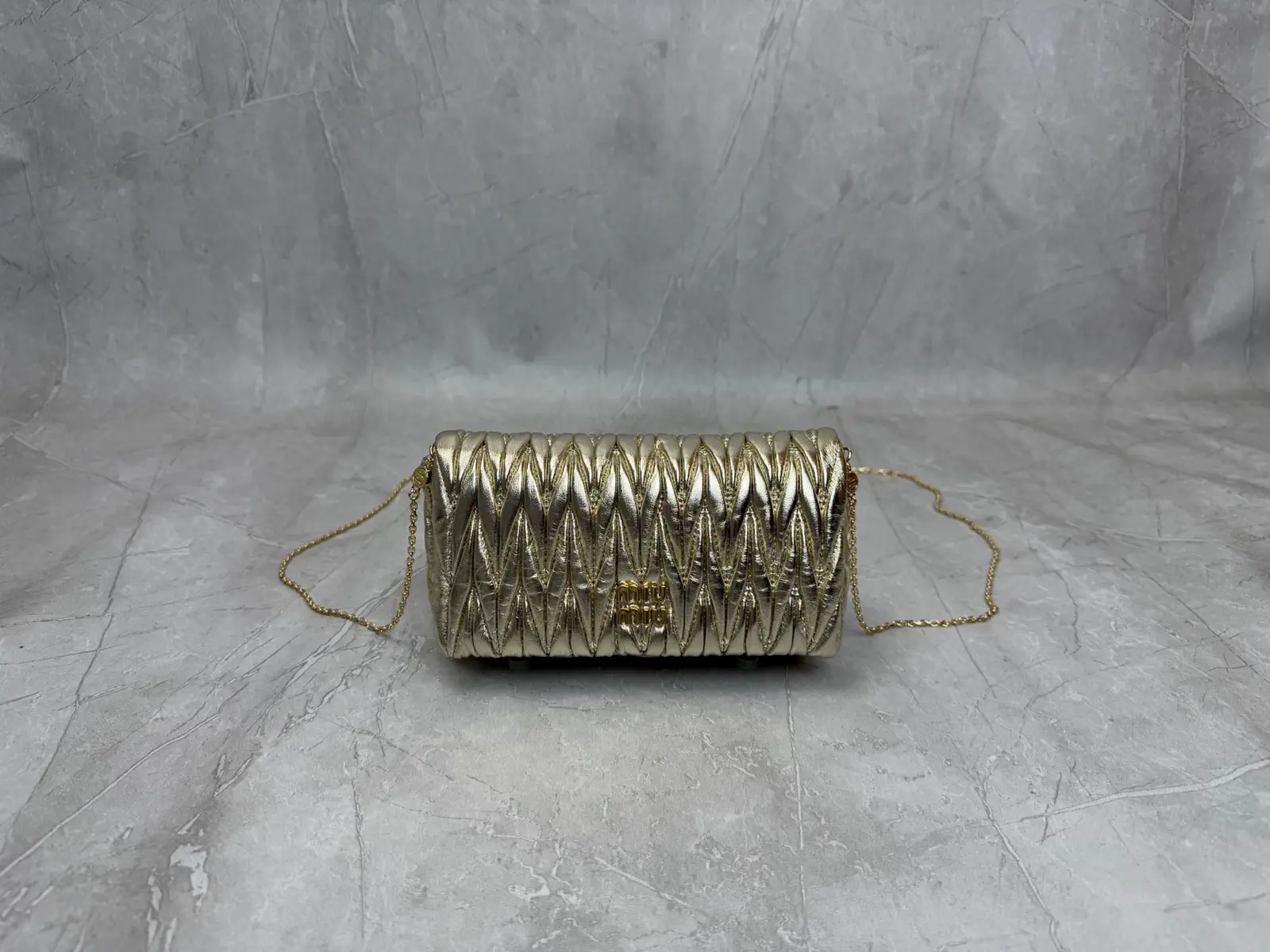 Miu Miu Quilted Chain Crossbody Bag image 1