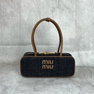 Miu Miu Beau Denim Top Handle Bag image 1