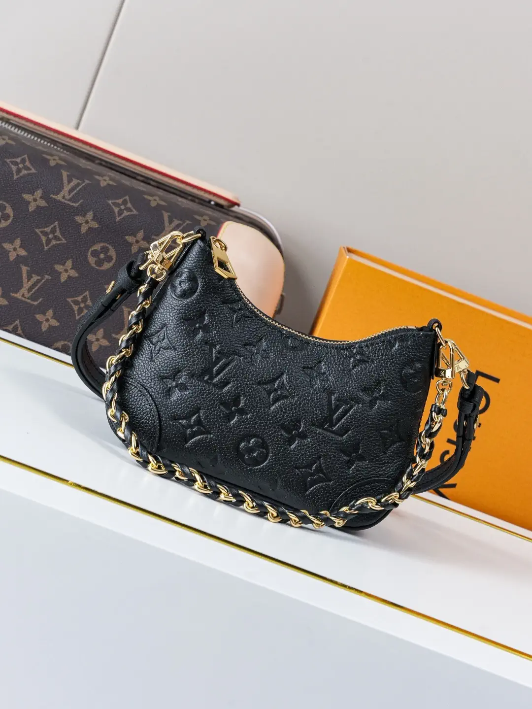 Louis Vuitton Black Monogram Empreinte Nano Boulogne Bag image 1