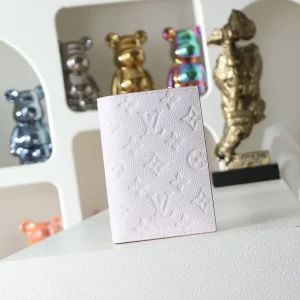 Louis Vuitton Lavender Embossed Leather Passport Wallet image 1