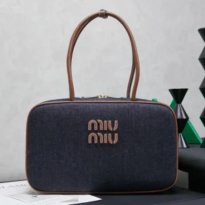 Miu Miu Canvas Top Handle Bag image 1