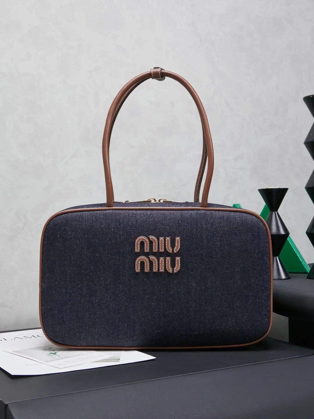 Miu Miu Canvas Top Handle Bag image 1