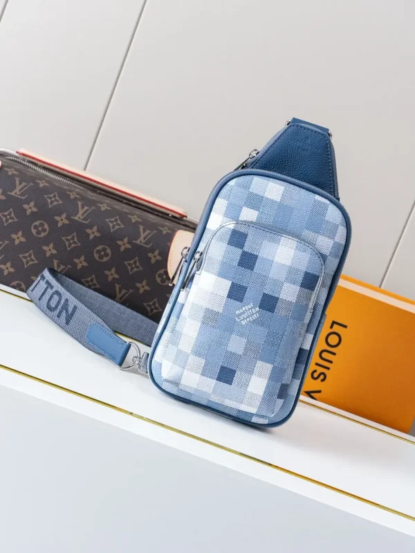 Louis Vuitton Blue Checkerboard Avenue Slingbag PM image 1