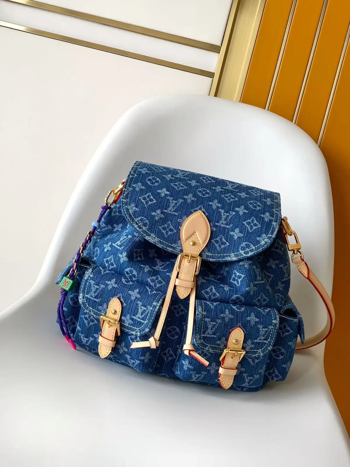 Louis Vuitton Denim Monogram Backpack image 1