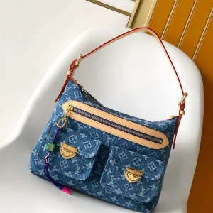 Louis Vuitton Denim Monogram Baggy Shoulder Bag image 1