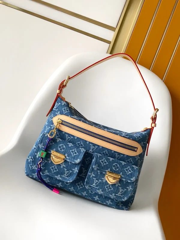 Louis Vuitton Denim Monogram Baggy Shoulder Bag image 1