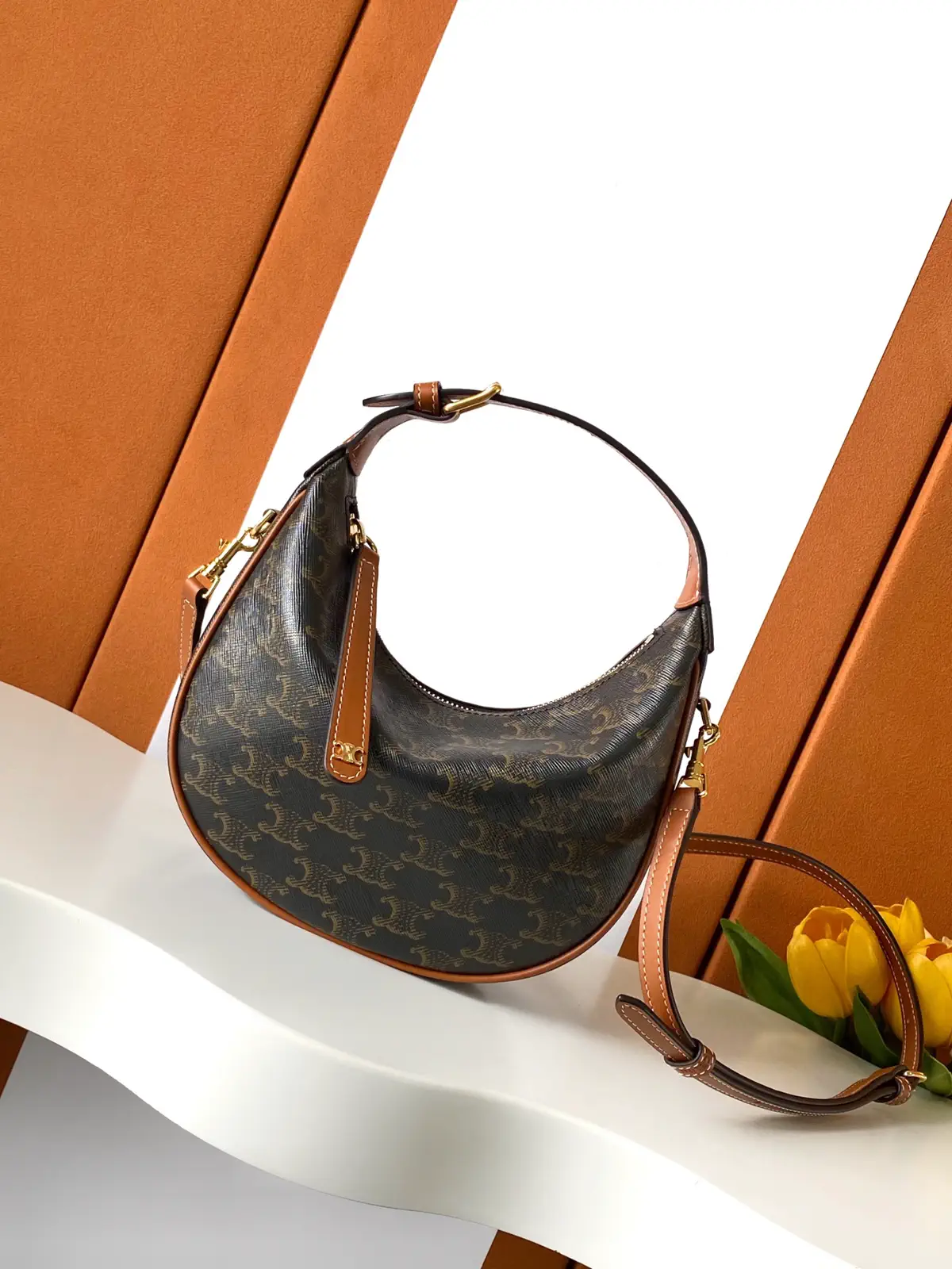 CELINE Monogram Hobo Shoulder Bag image 1