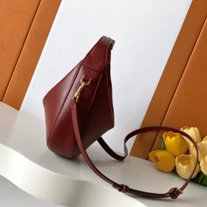 CELINE Burgundy Leather Crossbody Bag image 1