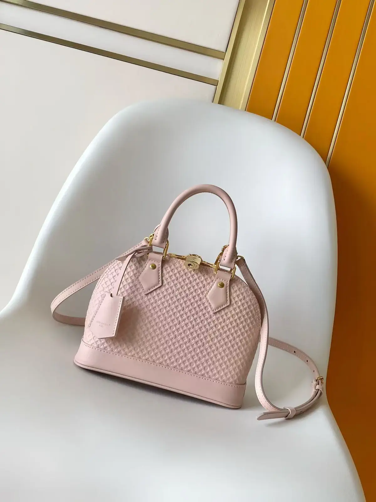 Louis Vuitton Pink Alma BB Top Handle Bag image 1