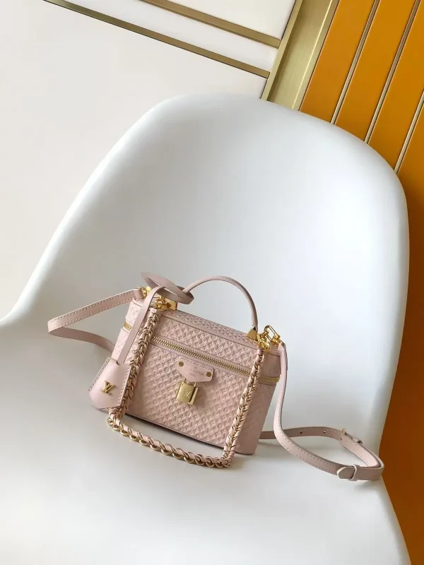 Louis Vuitton Pink Minigram Vanity Chain Pouch image 1