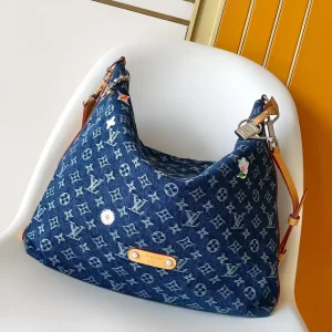 Louis Vuitton Monogram Denim Vagabond Hobo Bag image 1
