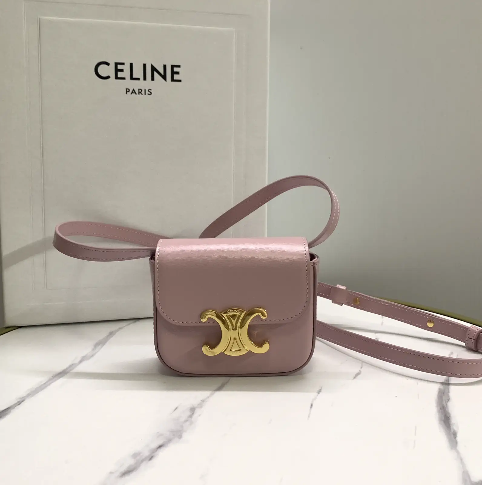 CELINE Mini Crossbody Bag with Triomphe Clasp image 1
