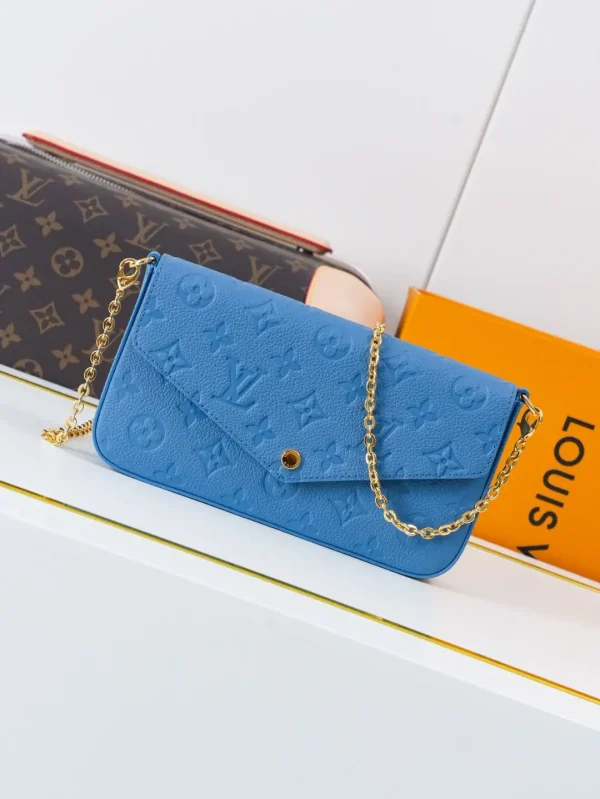 Louis Vuitton Blue Monogram Empreinte Félicie Pochette image 1